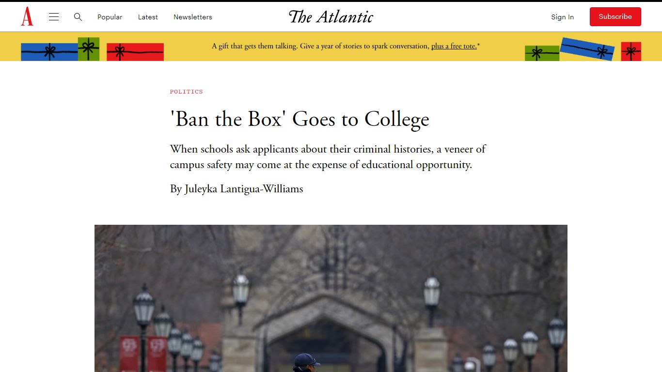 'Ban the Box' Goes to College - The Atlantic
